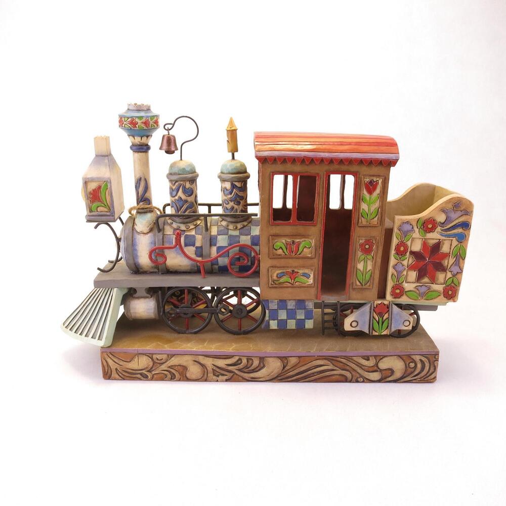Jim Shore Heartwood Creek Right On Track Train Engine 4009604 by Enecso